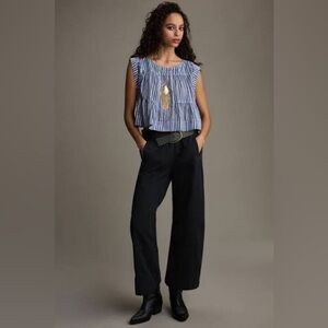 The Izzie Relaxed Pull-On Barrel Pants by Pilcro